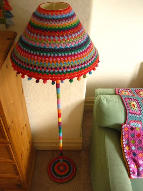 Lamparas hechas con lana creativas y originales